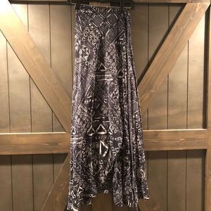 Madewell maxi wrap skirt, size XS/S